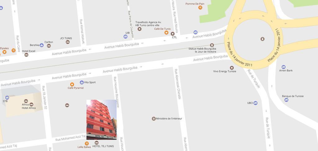 Hotel Tej Tunis Exterior foto